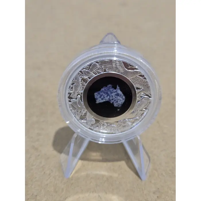 2022 Great Southern Land Blue Lepidolite 1oz silver proof coin
