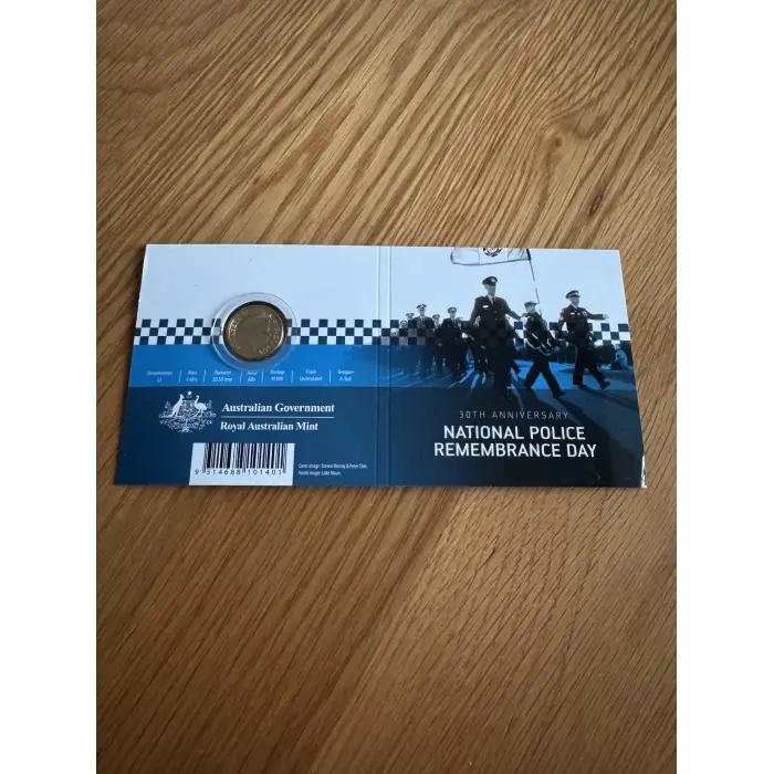 2019 $2  POLICE REMEMBRANCE DAY 'C' MINT MARK CARDED COIN