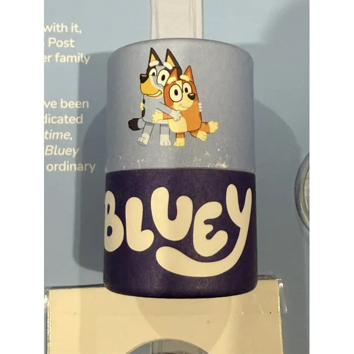2026 Bluey $2 UNC Collector Folder with unsealed tube, + 2 coloured till coins