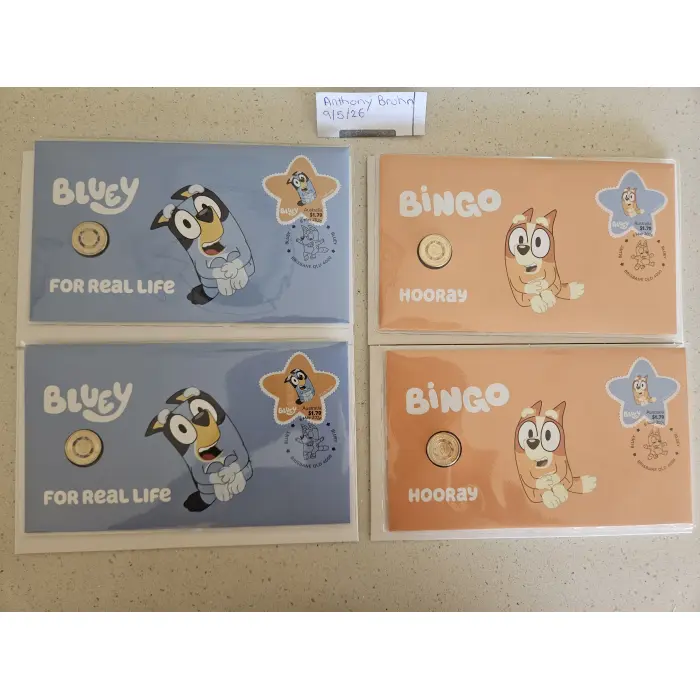 2026 Bluey & Bingo PNC $2 Coin Set Limited Issue Mintage: 10000  