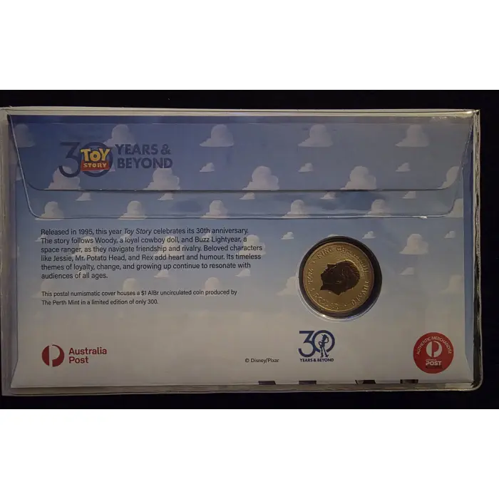 🤠🎬 **2025 $1 Toy Story “30 Years & Beyond” Limited Edition PNC – No. 079/300**