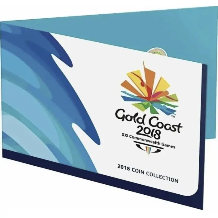 Uncirculated 2018 Gold Coast Commonwealth Games Folder & 7 Coin Collection