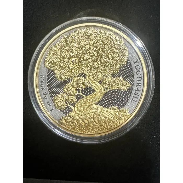 Yggdrasil Goldenleaf Mythical Forest 2025 1 oz Silver Coin Germania Mint