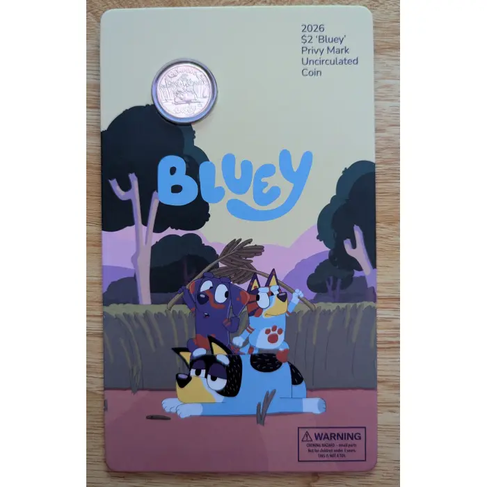 2026 BLUEY 5 X $2 PRIVY MARK SET
