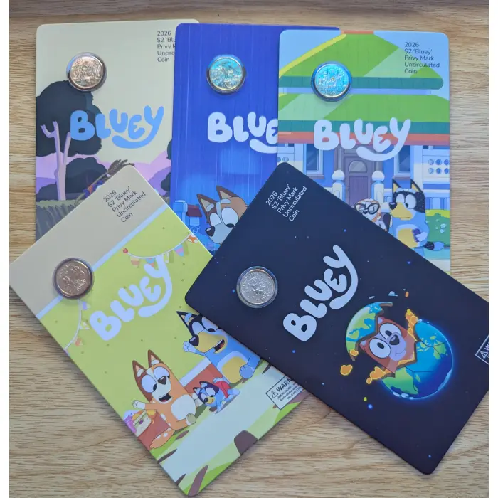 2026 BLUEY 5 X $2 PRIVY MARK SET