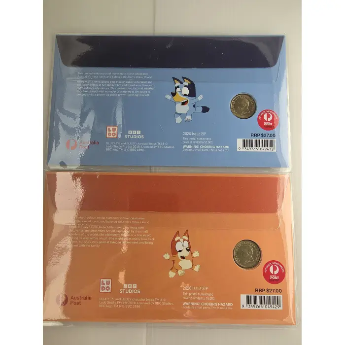 2026 $2 BLUEY PNC SET - BLUEY & BINGO