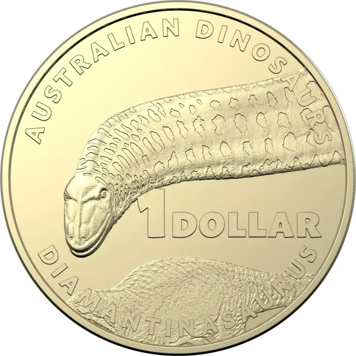 $1 2022 Dinosaurs Set of 4 Lightly Circulated AUS ONE DOLLAR Coin