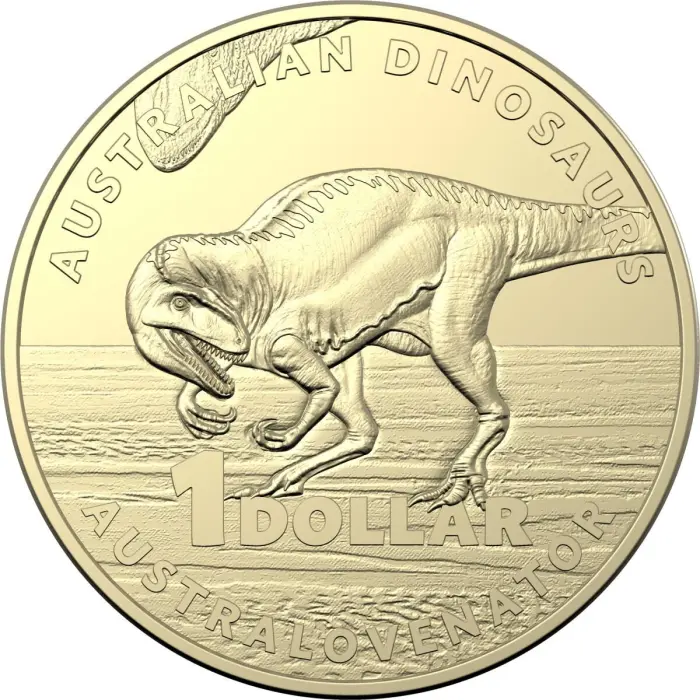 $1 2022 Dinosaurs Set of 4 Lightly Circulated AUS ONE DOLLAR Coin