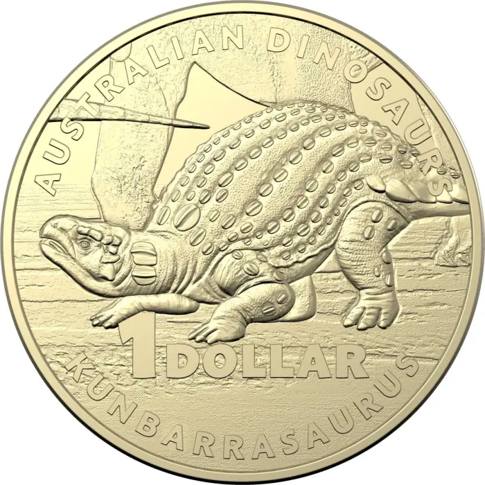 $1 2022 Dinosaurs Set of 4 Lightly Circulated AUS ONE DOLLAR Coin