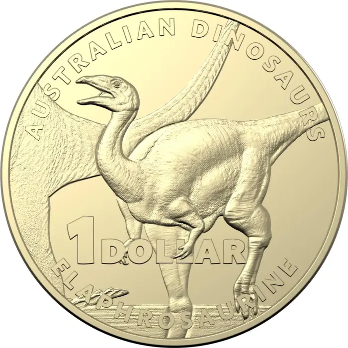 $1 2022 Dinosaurs Set of 4 Lightly Circulated AUS ONE DOLLAR Coin