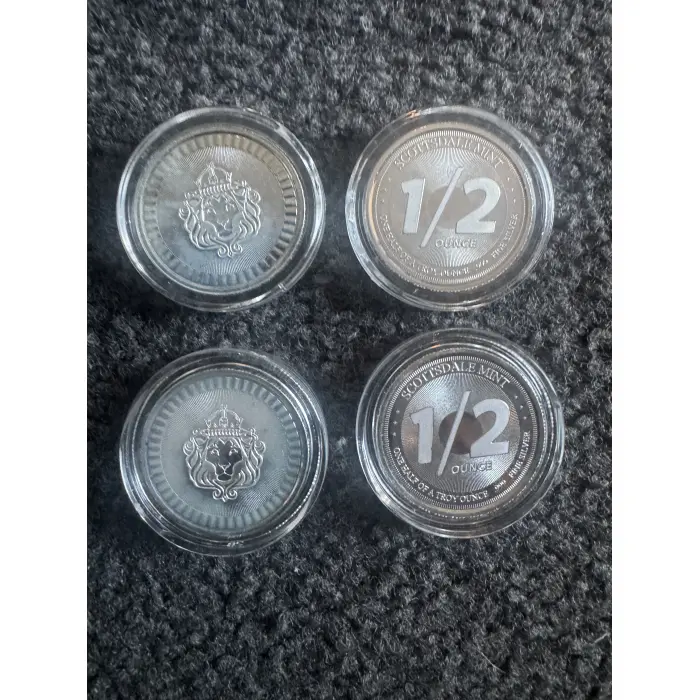 1/2 oz Silver Round - Scottsdale Lion X 4