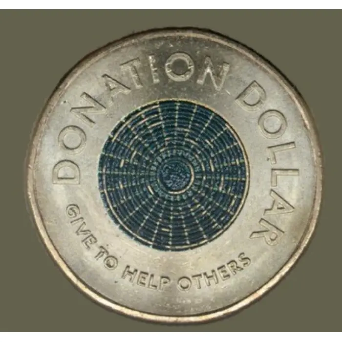 $1 2021 Donation Dollar Lightly Circulated AUS one dollar coin
