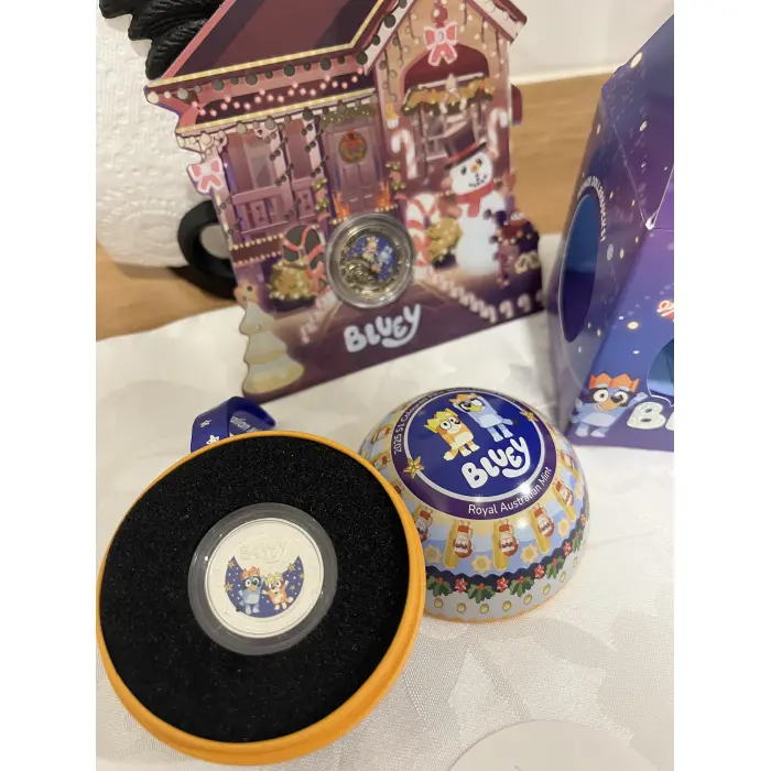 Bluey Christmas coins