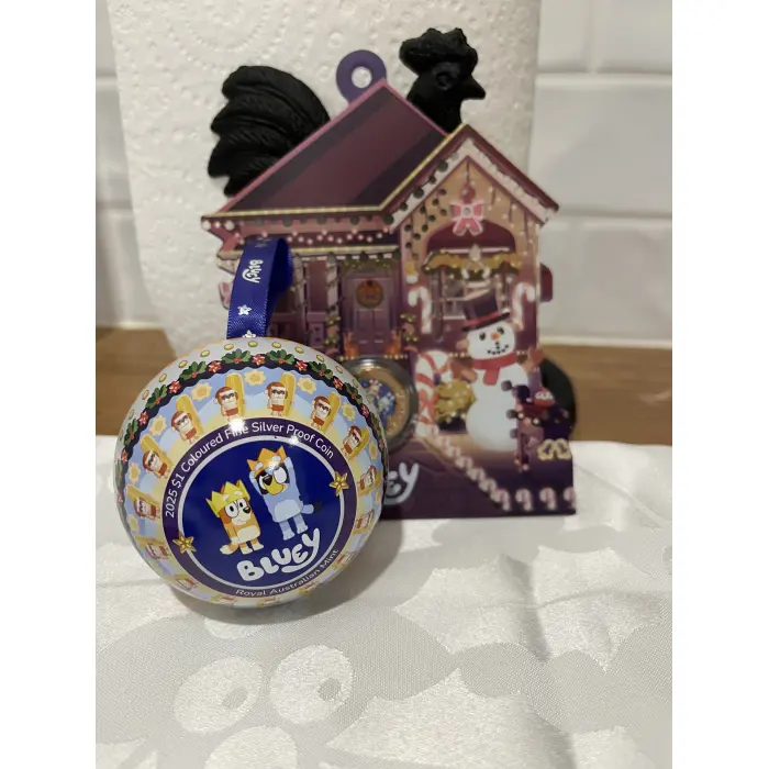 Bluey Christmas coins