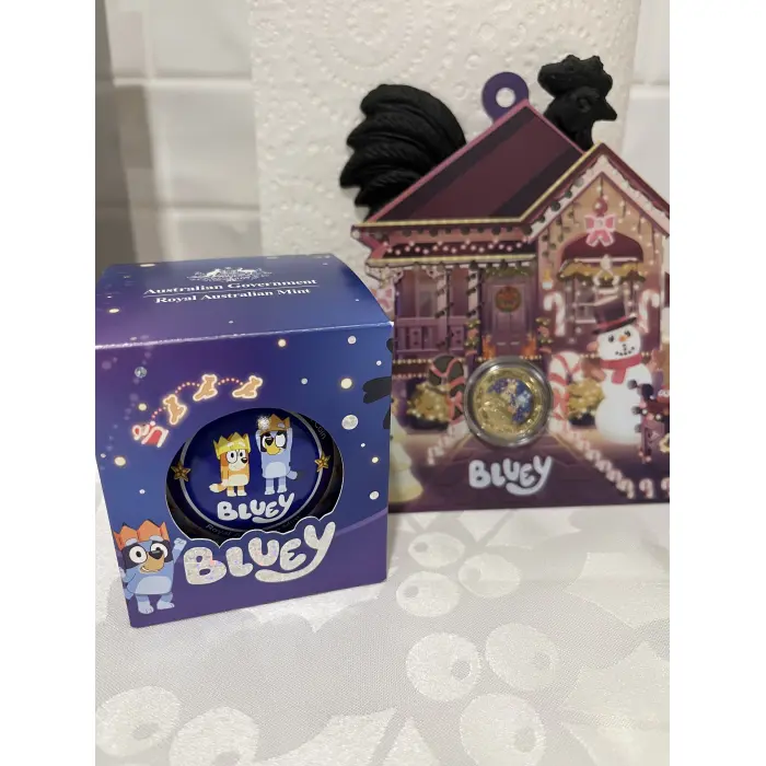 Bluey Christmas coins