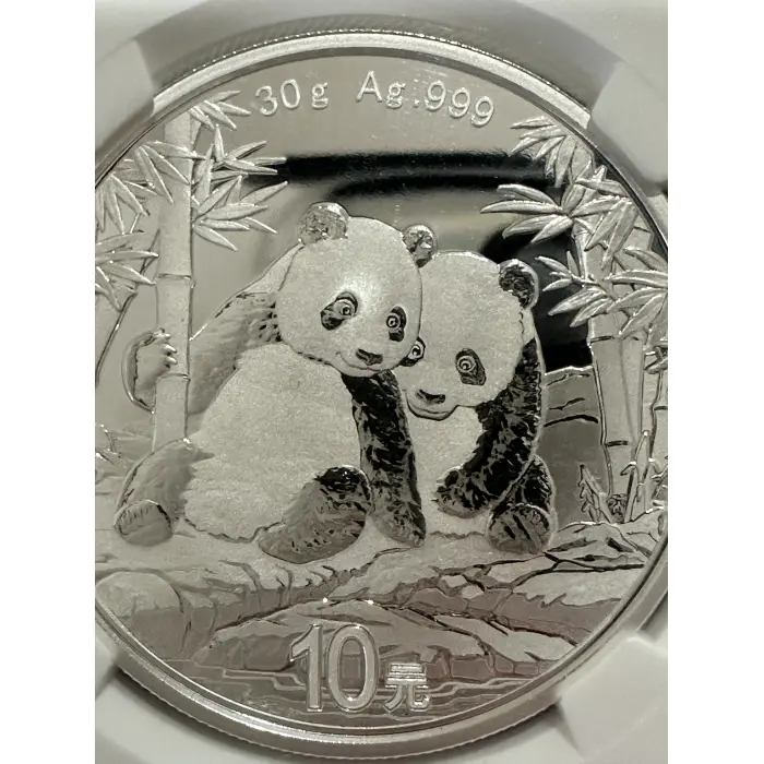 2026 China Panda 30g Silver Graded MS70