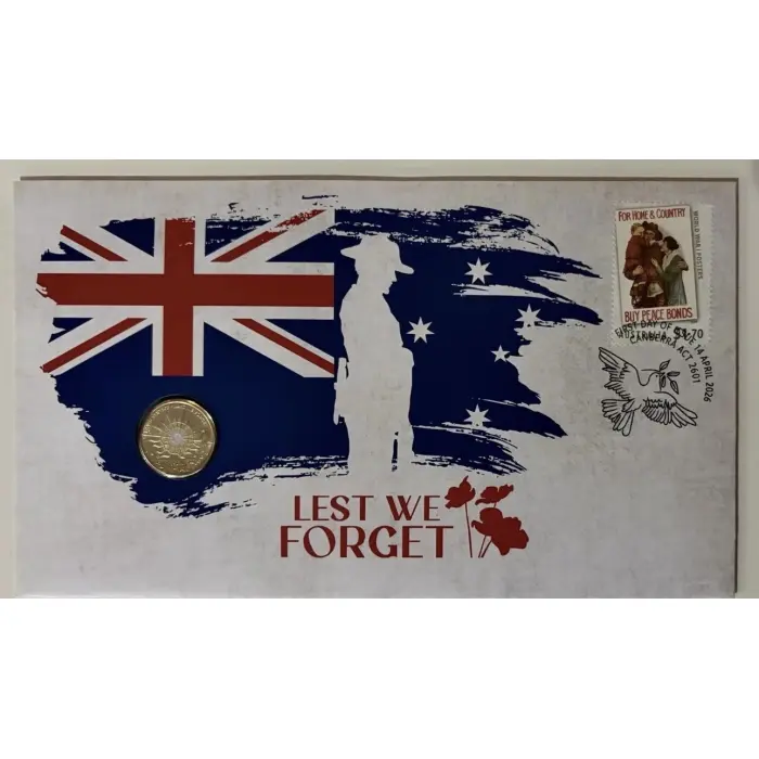 2026 $2 ANZAC Day – Lest We Forget Dawn Service PNC