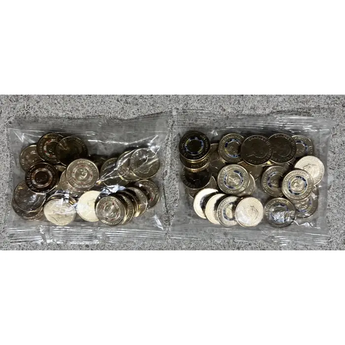 Bluey & Bingo $2 coloured sealed coin bags set!