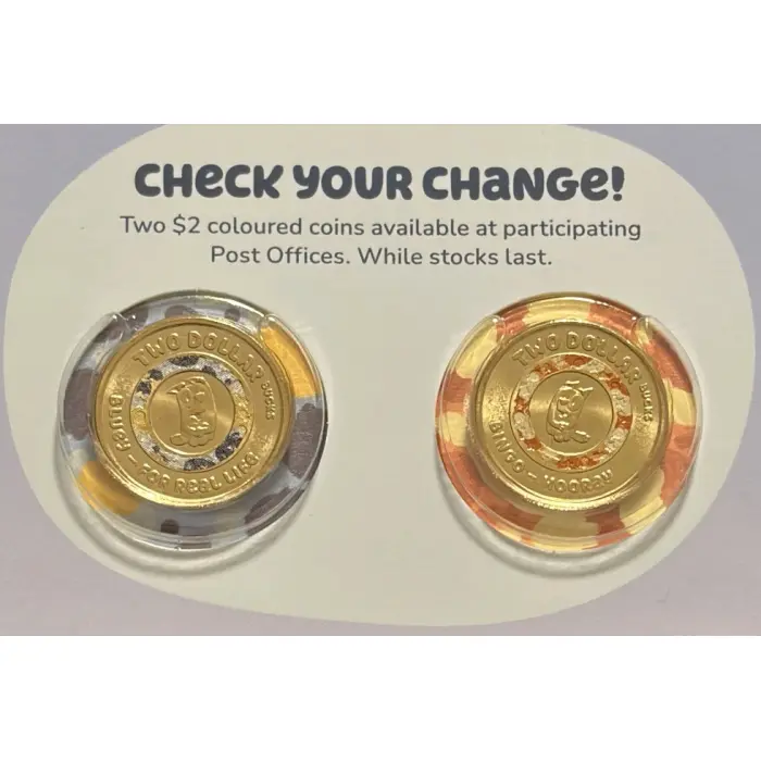 2026 Bluey $2 coin tube and folder inc 2x till coins 