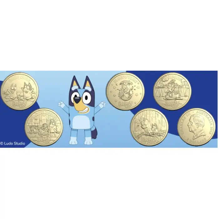 2026 Bluey $2 coin tube and folder inc 2x till coins 