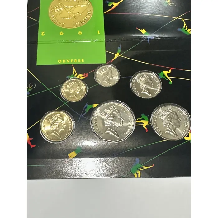 1992 uncirculated mint set six coins