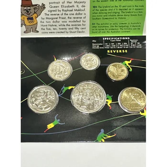 1992 uncirculated mint set six coins