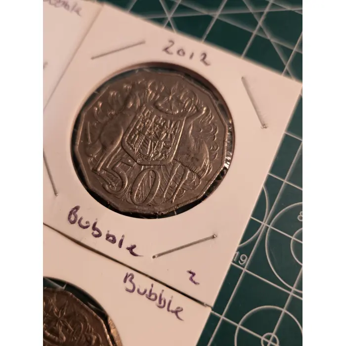 2012 COA 50 cent Bubble error