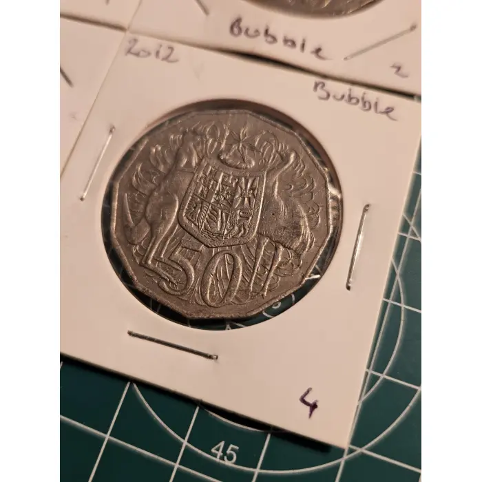 2012 COA 50 cent Bubble error