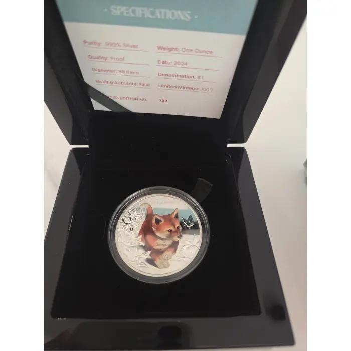Baby Dingo 2024 $1 1 oz Silver Proof Coin