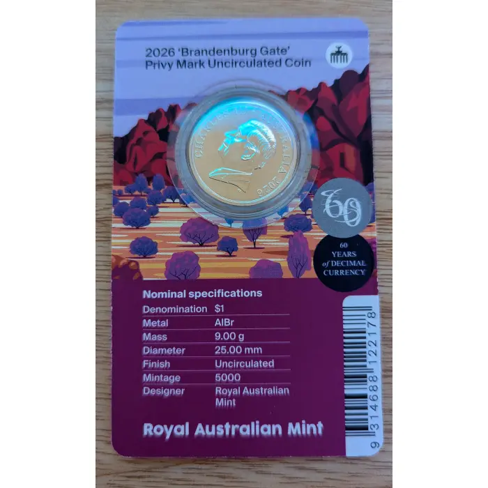 2026 $1 Berlin WMF Mob of 6 Roos Mintage 5000