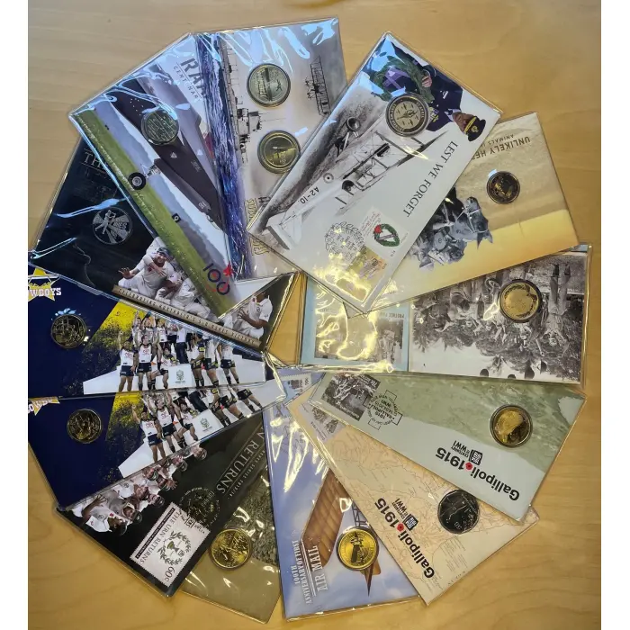 13 x PNC's of various denominations (.50/$1 & $2) 
