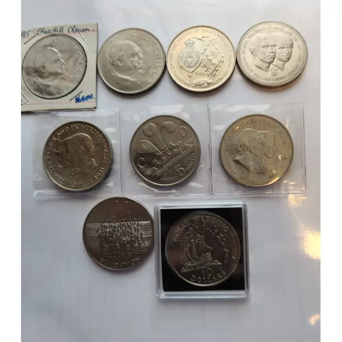 Bundle  (8 Coins,  1 Medallion)  Vintage, ( large size)