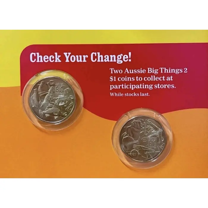 2025 $1 'Aussie Big Things 2' Till Coin Pair (2 x $1 coins)
