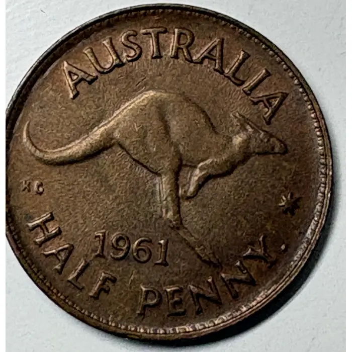 10 x 1961 Half Penny High Grade Coins