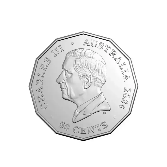 2024 Coloured 50c Uncirculated Count Down Coin, Limited Mintage